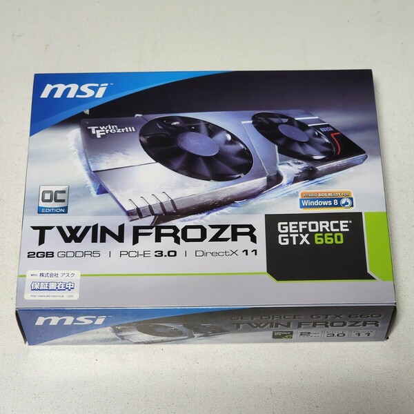 MSI GEFORCE GTX660 2GB GDDR5/N660GTX Twin Flozr III OC 動作確認済み PCパーツ グラフィックカード PCIExpress