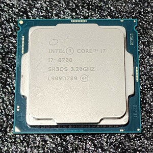 CPU Intel Core i7 8700 3.2GHz 6 core 12s red CoffeeLake PC parts Intel operation verification ending 