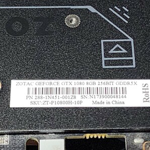 ZOTAC GEFORCE GTX1080 8GB 256BIT GDDR5X 動作確認済み PCパーツ グラフィックカード PCIExpressの画像5