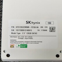 SK HYNIX HFS128G32MNM-1010A 128GB SATA SSD 正常品 2.5インチ内蔵SSD フォーマット済 PCパーツ 動作確認済 120GB_画像3