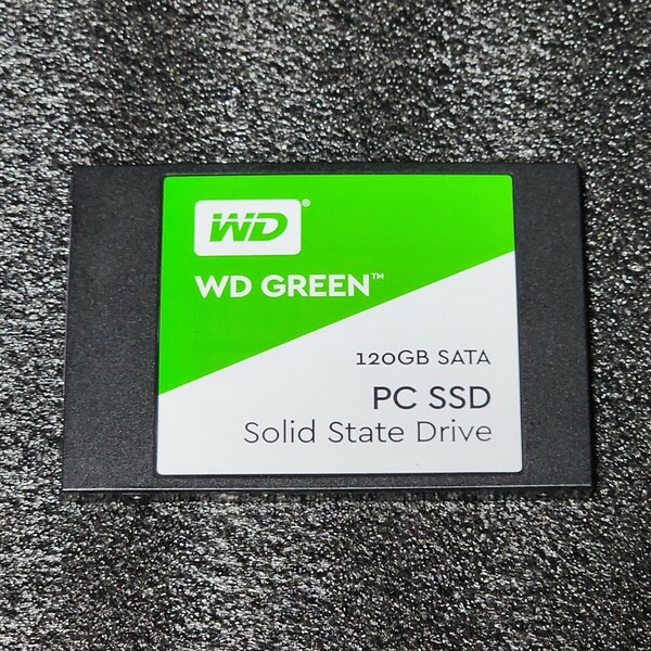 WesternDigtal WD GREEN(WDS120G1G0A-00SS50) 120GB SATA SSD 正常品 2.5インチ内蔵SSD フォーマット済 PCパーツ 動作確認済 128GB