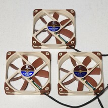 【送料無料】Noctua NF-S12A PWM 120mm 静音ファン 3個セット 動作確認済み PCパーツ_画像3