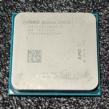 CPU AMD Athlon 200GE with Radeon Vega3 Graphics 3.2GHz 2コア4スレッド Socket AM4 PCパーツ 動作確認済み_画像1
