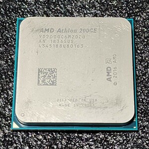 CPU AMD Athlon 200GE with Radeon Vega3 Graphics 3.2GHz 2コア4スレッド Socket AM4 PCパーツ 動作確認済み