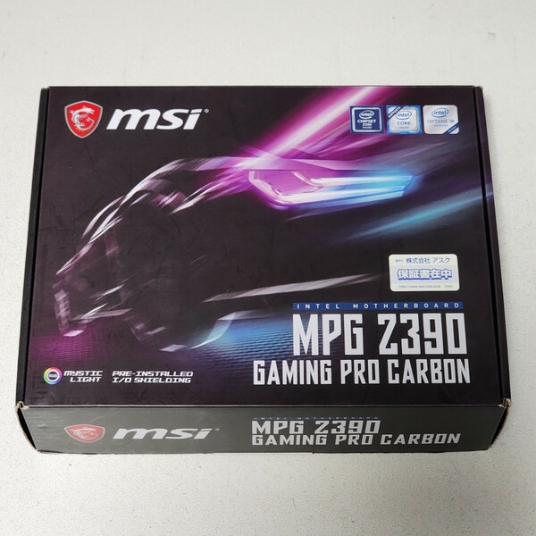 MSI MPG Z390 GAMING PRO CARBON IOパネル一体型 LGA1151 ATXマザーボード 第8・9世代CPU対応 最新Bios 動作確認済 PCパーツ