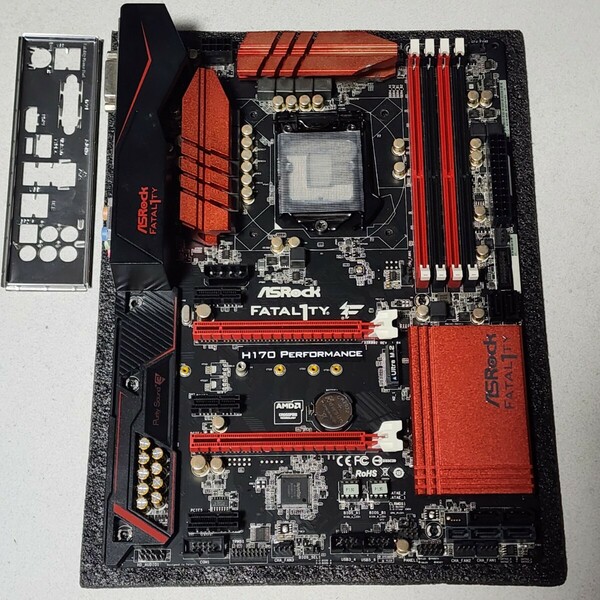 ASRock FATAL1TY H170 PERFORMANCE IOパネル付属 LGA1151 ATXマザーボード 第6・7世代CPU対応 最新Bios 動作確認済 PCパーツ