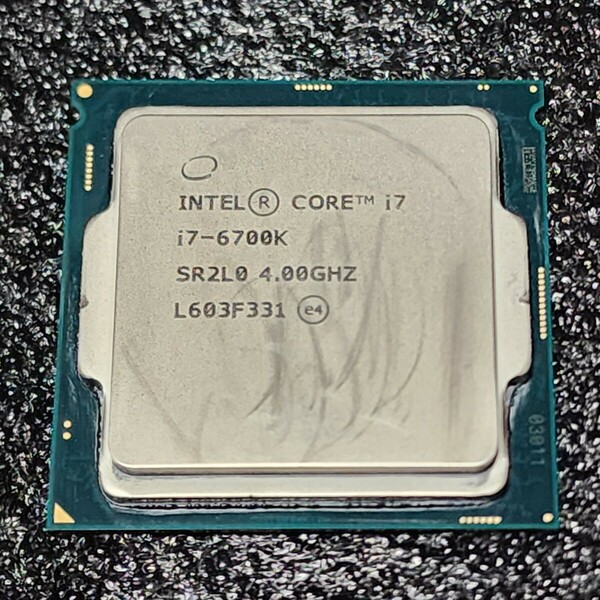CPU Intel Core i7 6700K 4.0GHz 4コア8スレッド SkyLake PCパーツ インテル 動作確認済み