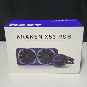 [ бесплатная доставка ]NZXT KRAKEN X53 RGB(RL-KRX53-R1) 240mm простой водяное охлаждение type CPU кондиционер LGA115X*1200*AM4 и т.п. соответствует PC детали 