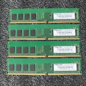 Sycom/Micron DDR4-2133MHz 32GB (8GB×4枚キット) 動作確認済み デスクトップ用 PCメモリ (1)