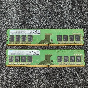 SAMSUNG DDR4-2666MHz 16GB (8GB×2枚キット) M378A1K43CB2-CTD 動作確認済み デスクトップ用 PCメモリ 