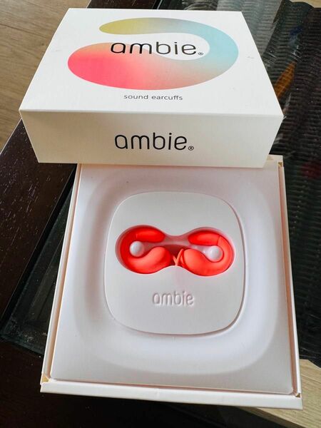 ambie sound earcuffs AM-01PQ 有線イヤホン オレンジ