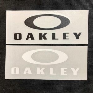 オークリー　OAKLEY 切文字 ステッカー 黒１枚白１枚