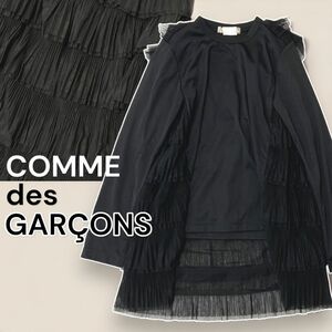 COMME des GARCONS コムデギャルソン ティアード カットソー ブラウス カットソー チュール ブラック