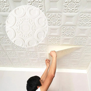 大人気 防水3Dレンガ壁ステッカー1p レンガ 防水 ステッカー ウォールステッカー 壁 壁紙 DIY 装飾 3D リビング 寝室 ホワイト