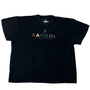 KANGOL カンゴール 半袖Tシャツ ロゴT ブラック US古着 e99 XXL相当