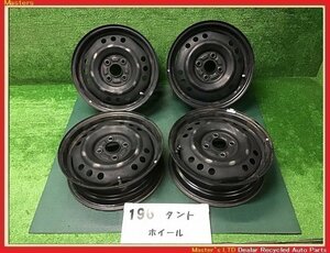 【送料無料】L375S タント 純正 スチールホイール 14×4.5J 4穴-100 4本セット 鉄ホイル 冬用/スタッドレス用などにも♪