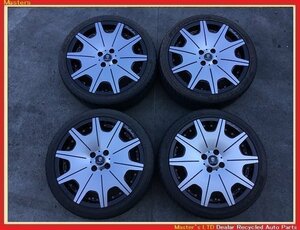 【送料無料】Trafficstar/トラフィックスター アルミホイール 17×7J+42 4穴-100 ポリッシュ/黒 タイヤ付 205/40ZR17 MAXIMUS M1