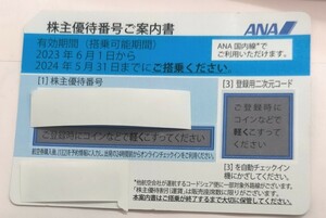 ANA 株主優待券 1枚 2024年5月31日期限②