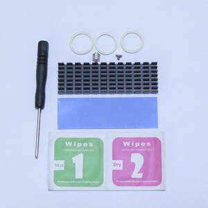 M.2 SSD for heat sink thermal pad tool fixation band installation screw alcohol cotton attaching 