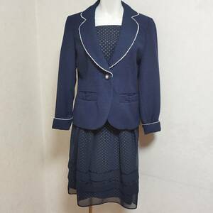 超美品 ９/M　 礼服 式服 フォーマルスーツ お受験スーツ セットアップ 　卒業式　ニッセン　スカートスーツ 