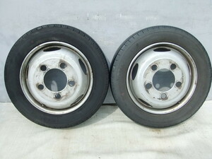 TOPY ダイナ トヨエース デュトロ DF2D 17.5Ｘ5.25 5H PCD203.2 113-9TC 2019年製 205/60R17.5 LT 2本 C05A