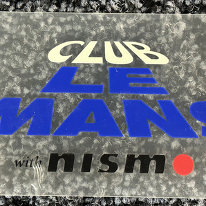 NISSAN NISMO ・ CLUB LE MANS with NISMO チーム ステッカー・ ビンテージ 非売品 当時物 新品未使用品の画像1