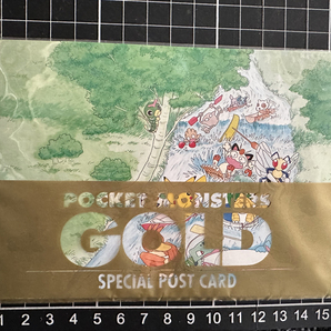 ポケットモンスターズ「 GOLD 」スペシャルポストカード 5枚セット 非売品 ビンテージ 当時物 新品未使用 未開封品の画像5