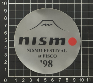 NISMO FESTIVAL at FISCO '98 NISSAN MOTORSPORTS INTERNATIONAL ニスモ フェスティバルステッカー ビンテージ 非売品 当時物 新品未使用品