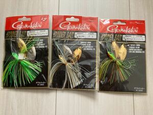 新品未使用 がまかつ スピナーベイト 1/2oz ライムチャート 3/8oz アユ ホットタイガー 合計3個セット GAMAKATSU Spinner Bait 