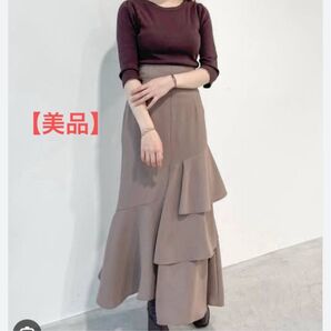 【美品】アシメティアードスカート