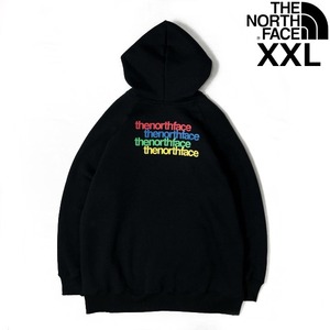 売切り【正規新品】THE NORTH FACE◆W GRAPHIC INJECTION HOODIE パーカー US限定 グラフィック 裏起毛 男女兼用 上質(XXL)黒 181130-10