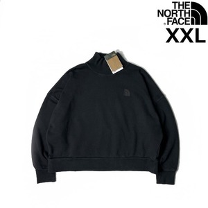 売切り【正規新品】THE NORTH FACE W GARMENT DYE MOCK NECK プルオーバー ガーメントダイ ファンネルネック US限定(XXL)黒 181130-15