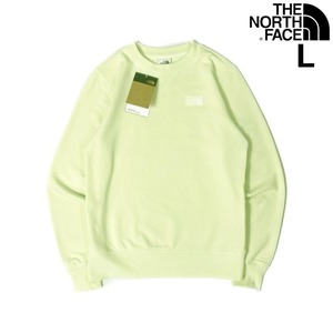 売切り【正規新品】THE NORTH FACE◆W HERITAGE PATCH CREW トレーナー スウェット US限定 裏起毛 男女兼用 ロゴパッチ(L)緑 181130-10