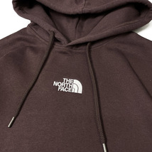 売切り【正規新品】THE NORTH FACE◆W EVOLUTION HI LO HOODIE プルオーバー パーカー US限定 ショート丈 ロゴ刺繍(L)茶 181130-10_画像6