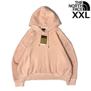 売切り【正規新品】THE NORTH FACE W GARMENT DYE HOODIE パーカー スウェット US限定 ガーメントダイ 3D立体 裏起毛(XXL)ピンク 181130-38