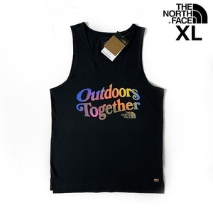 売切り【正規新品】THE NORTH FACE PRIDE TANK タンクトップ Tシャツ US限定 グラフィック レインボー アウトドア 登山(XL)黒 180903-15