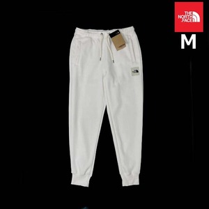 売切り【正規新品】THE NORTH FACE◆W BOX NSE JOGGER ジョガーパンツ ボックスロゴ US限定 裏起毛 アウトドア(M)白 190110-10