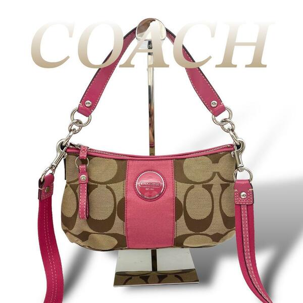 COACH 極美品 2way シグネチャー ショルダーバッグ 60514