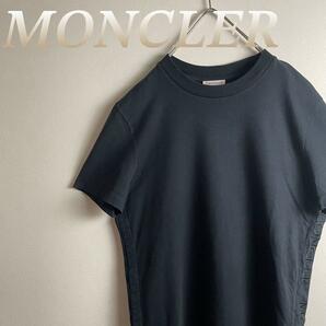 MONCLER 半袖Tシャツ サイドロゴ ブラック ロゴタグ付き