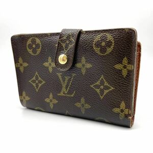 1円スタート ルイヴィトン LOUIS VUITTON ポルトフォイユ ヴィエノワ がま口 モノグラム 二つ折り財布 メンズ レディース 