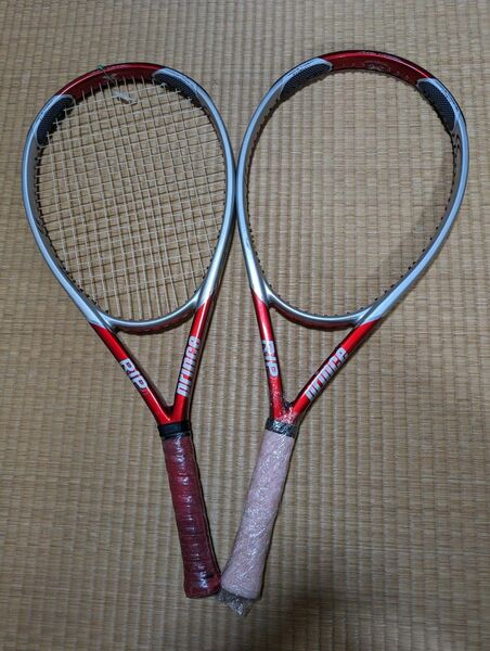 カバー付き　プリンス　テニスラケット　THUNDER　RIP　サンダーリップ　グリップ1 の2本組