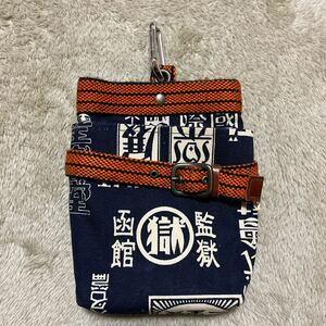  beautiful goods! canvas pouch *kalabina attaching belt pouch * Hakodate ..* maru . series 