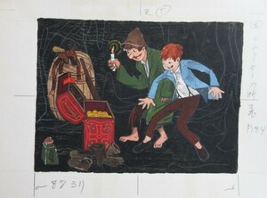 直筆画】池田龍雄(少年少女世界の文学「トム・ソーヤーの冒険」)直筆挿絵原画 画稿 10/検;真筆肉筆真作岡本太郎アヴァンギャルド芸術運動