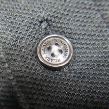 BURBERRY BLACK LABEL バーバリーブラックレーベル ロゴ刺繍 半袖 ポロシャツ ホースロゴ 刻印入りボタン 最高級綿シャツ おまけ セット_画像5