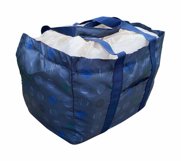 レジカゴ型バッグ　折りたたみ　防水素材　大容量レジかご袋　エコバッグトートバッグ