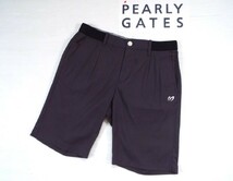 ★美品★マスターバニー by PEARLY GATES / サイズ５ / w82-86㎝ / ロゴ入りリブ ストレッチ ハーフパンツ_画像5