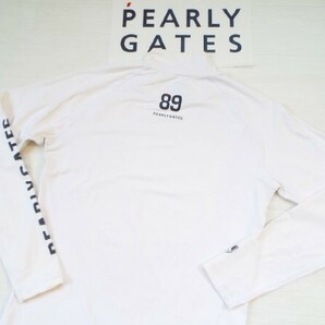 ★PEARLY GATES パーリーゲイツ / PG89 ロゴプリント モックネック インナーシャツ / サイズ４ の画像7