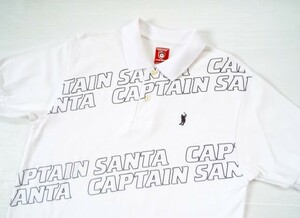 * прекрасный товар *CAPTAIN SANTA Captain Santa / Logo принт рубашка-поло / размер 