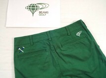 ★美品★BEAMS GOLF ビームスゴルフ / W78‐80㎝ ロゴ×カート ストレッチパンツ / サイズS　_画像8