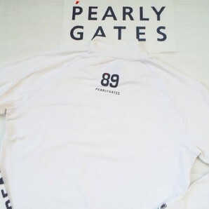 ★PEARLY GATES パーリーゲイツ / PG89 ロゴプリント モックネック インナーシャツ / サイズ４ の画像2